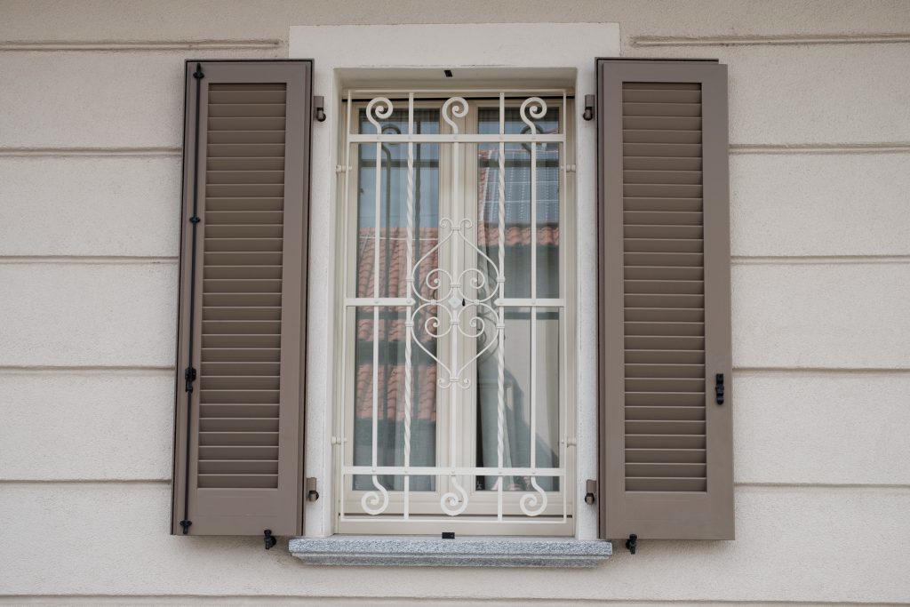 wrought iron security grilles with classic designs