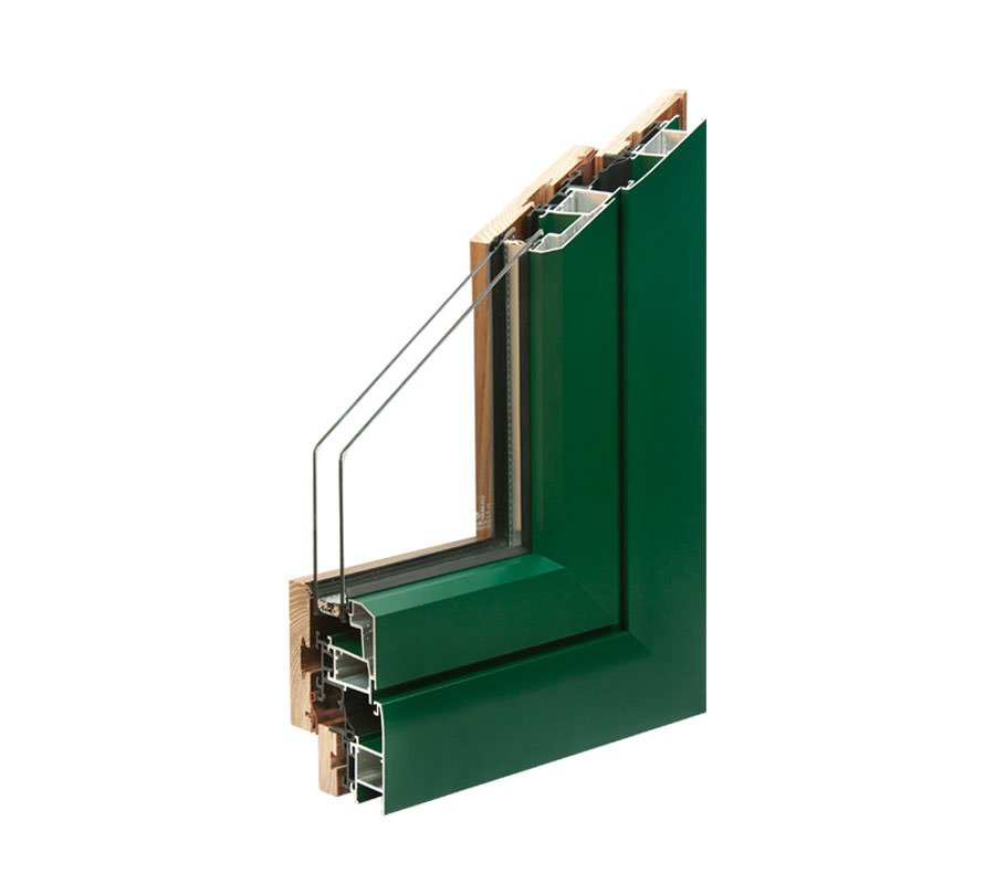 external aluminium profile of aluser aluminium-wood frames