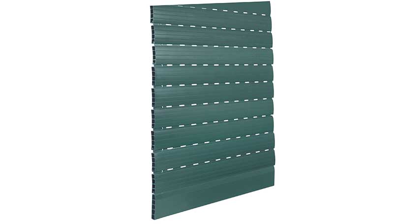 Hail-proof PVC roller shutters Green colour