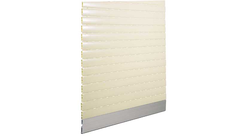 Hail-proof Pvc Rolling shutters light colour and dark terminal