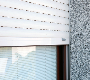 Pvc Rolling shutters White Accessories Grey and recessed guides with brush Anti noise