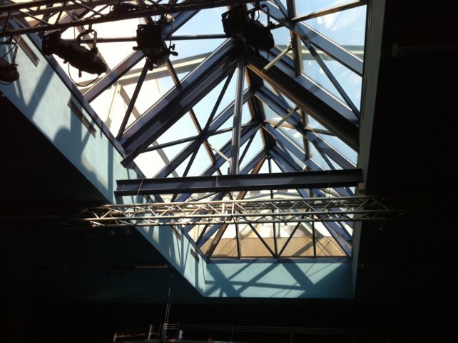 custom skylight at the blue note in milan