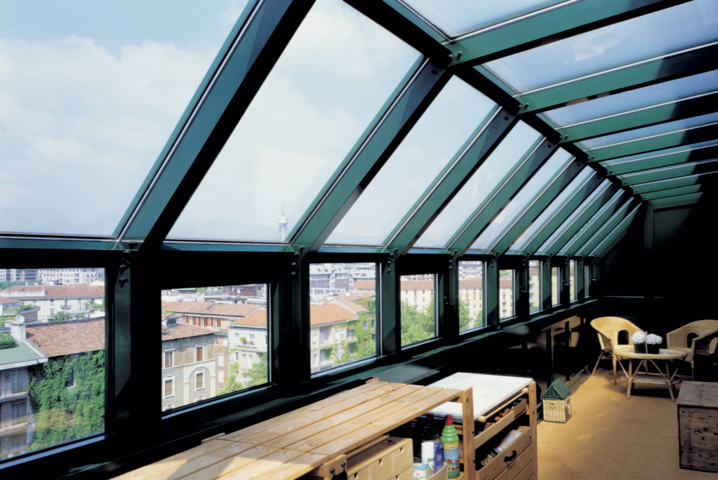 schuco veranda made by aluser company specialized in aluminium verandas in milan