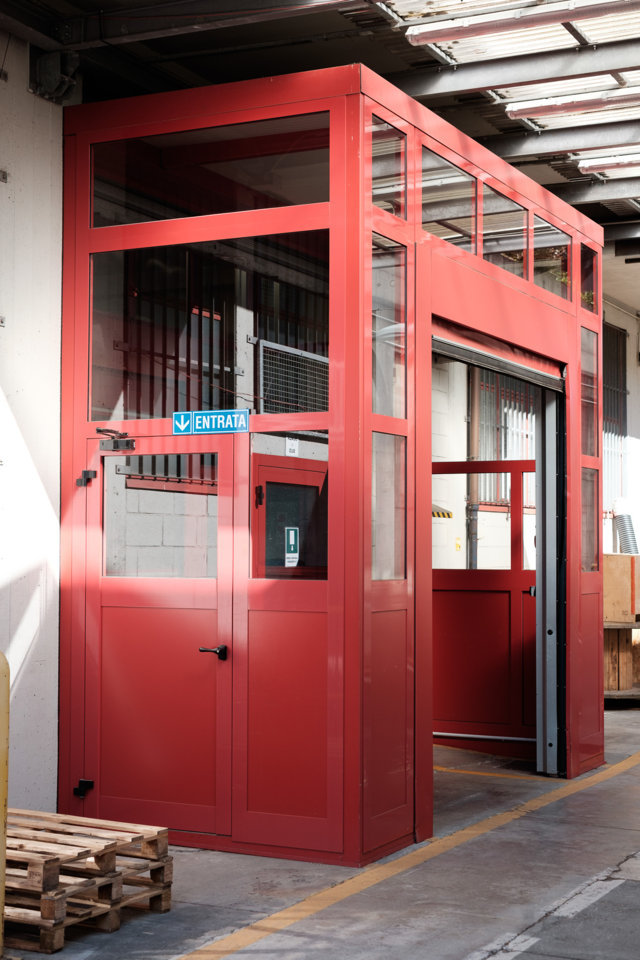 aluminium entrance bush for an industrial shed made by aluser