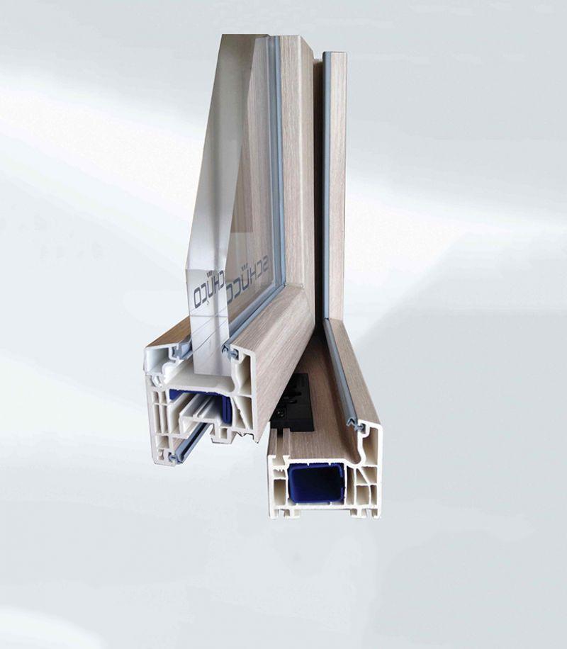 profile of a schuco pvc window frame