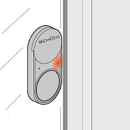 schuco control glass system that emits sound in the event of glass breakage on pvc windows and doors