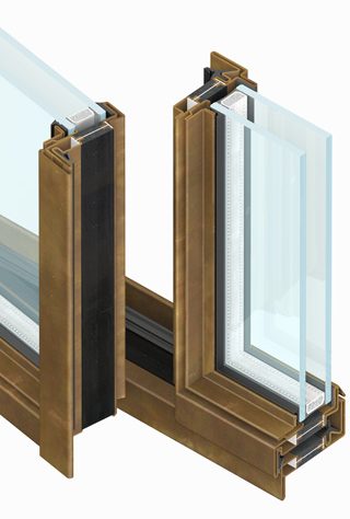 profile section steel windows and doors dry system marketed by aluser