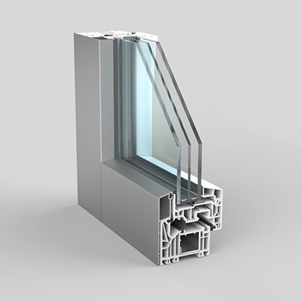 schuco pvc window profile total light model with minimum profile thickness