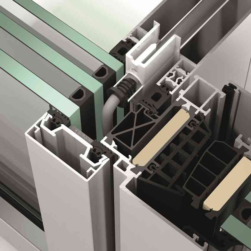 schuco curtain wall system fws 50 profile detail