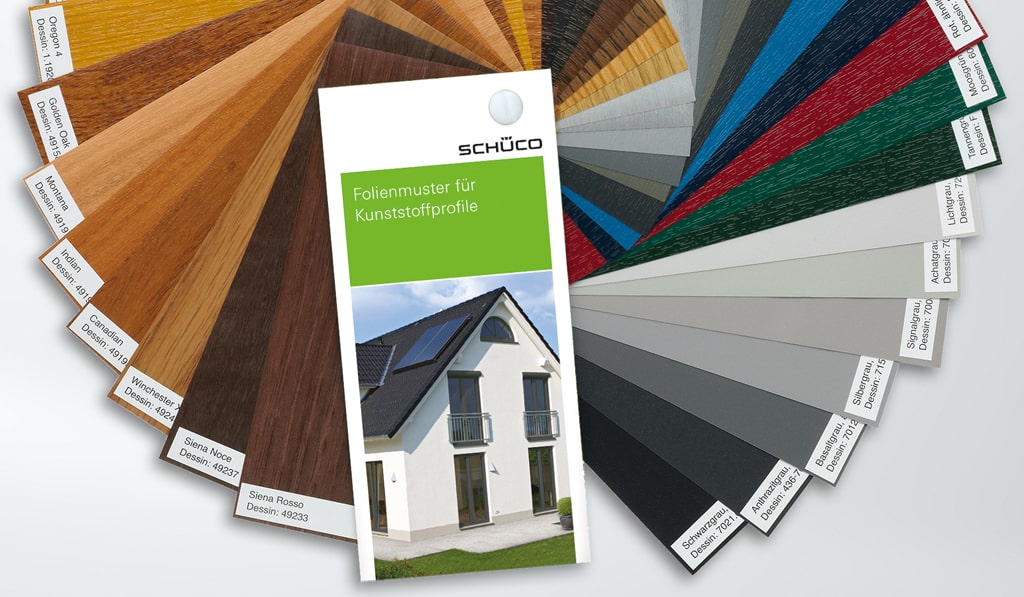 different ral colours and wood tints for schuco aluminium windows and doors