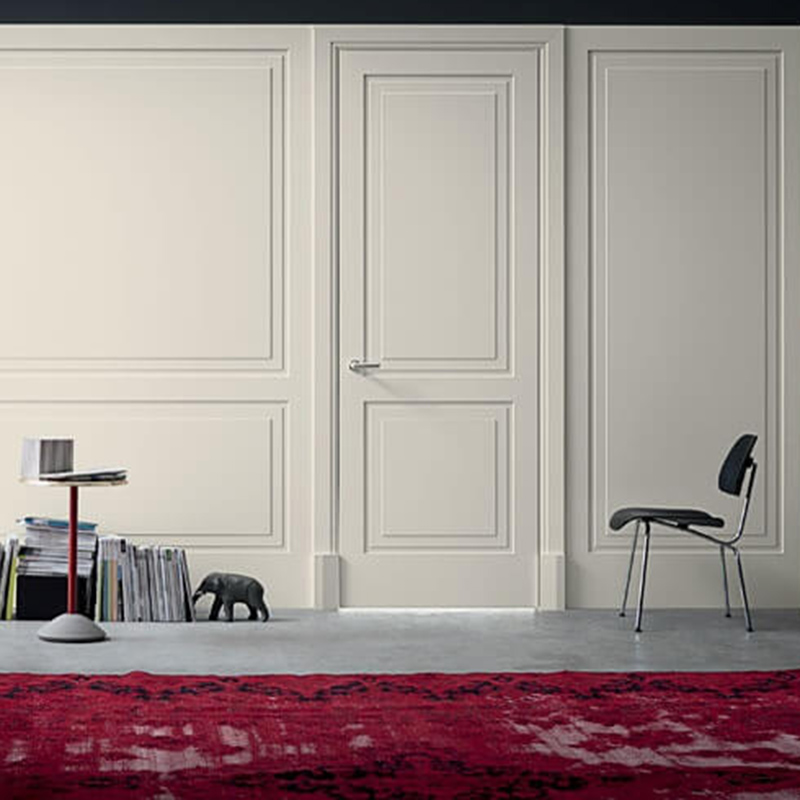 Porte Interne ad effetto Boiserie Classic Style con Aluser Design Milano